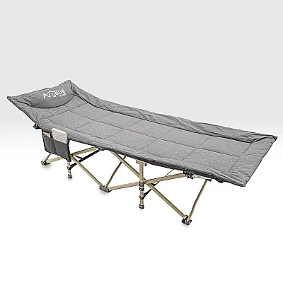 Argeus Haven Katlanır Kamp Yatağı Kampet Gri 185x70 - 1