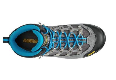 Asolo Stynger GoreTex Kadın Trekking Botu Gri-Mavi - 7