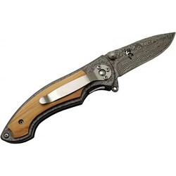 Browning Damascus Desenli Çakı 19,5cm Ahşap - 2