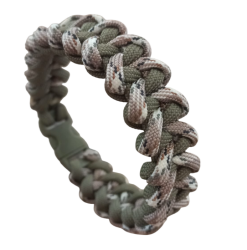 By Paracord Bileklik Erkek Haki Kahve - Byparacord