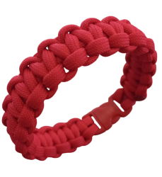 By Paracord Bileklik Erkek Kırmızı - Byparacord