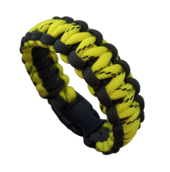 By Paracord Bileklik Erkek Sarı Siyah1 - Byparacord