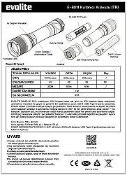 Evolite Raven 1000 lm Şarjlı El Feneri - 6