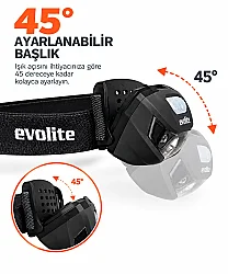 Evolite Shine 150 lm Kafa Lambası - Siyah - 2