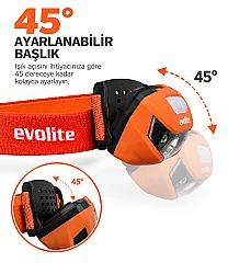 Evolite Shine 150 lm Kafa Lambası - Turuncu - 3