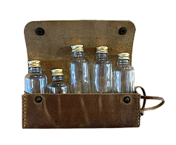 Go Bear Bushcraft Baharatlık Deri Kılıflı 5li Açık Kahve - 2