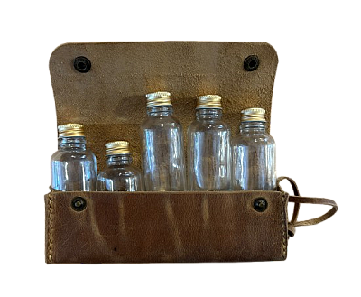 Go Bear Bushcraft Baharatlık Deri Kılıflı 5li Açık Kahve - 2