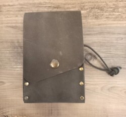 Go Bear Bushcraft Yağlık Deri Kılıflı 2li Haki - Go Bear