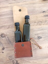 Go Bear Bushcraft Yağlık Deri Kılıflı Kahverengi - Go Bear