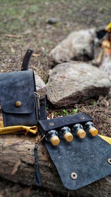 Go Bear Bushcraft Yağlık Deri Kılıflı Siyah - 3