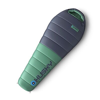 Husky Dinis -10C Kuş Tüyü Ultra Hafif Uyku Tulumu Mavi/Yeşil - 1