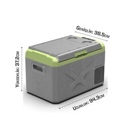 Icepeak Prag Kompresörlü Buzdolabı 30 Litre Yeşil Gri - 6