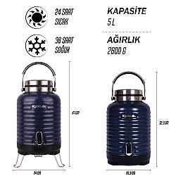 Igloo Family Barrel Termos 5 Litre - 8