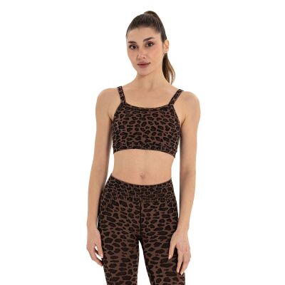 Inguz Leopar Desen Seamless Bra - 1