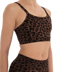 Inguz Leopar Desen Seamless Bra - 5