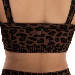 Inguz Leopar Desen Seamless Bra - 7