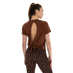 Inguz Sırt Bağlamalı Modal Yoga T-Shirt - INGUZ