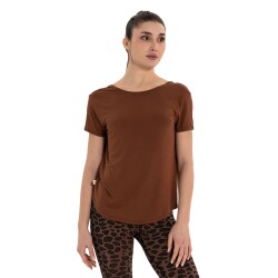 Inguz Sırt Detay Modal Yoga T-Shirt - 2