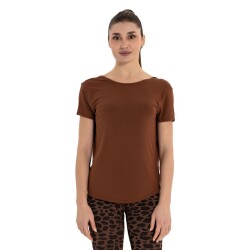 Inguz Sırt Detay Modal Yoga T-Shirt - 3