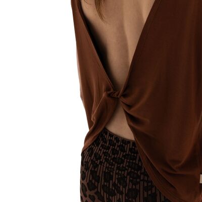 Inguz Sırt Detay Modal Yoga T-Shirt - 6