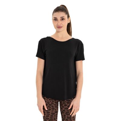 Inguz Sırt Detay Modal Yoga T-Shirt - 4