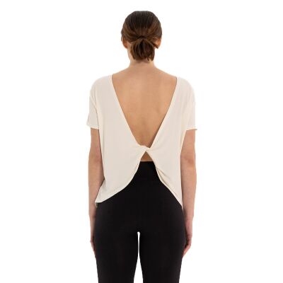 Inguz Sırt Detay Modal Yoga T-Shirt - 2