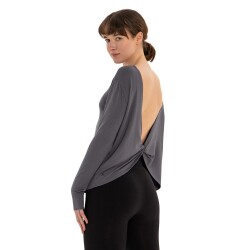 Inguz Sırt Detay Uzun Kollu Modal Yoga T-Shirt - INGUZ