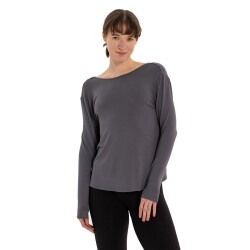 Inguz Sırt Detay Uzun Kollu Modal Yoga T-Shirt - 5