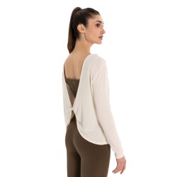 Inguz Sırt Detay Uzun Kollu Modal Yoga T-Shirt - INGUZ
