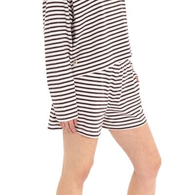 Inguz Stripe %100 Pamuk Şort - 5