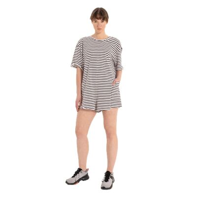 Inguz Stripe %100 Pamuk Şort Tulum - 4