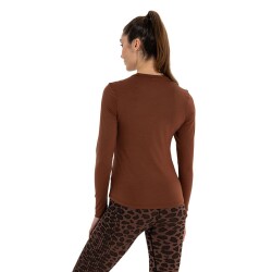 Inguz Uzun Kollu Basic Modal Yoga T-Shirt - 3
