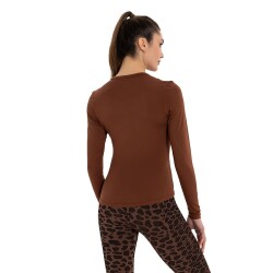 Inguz Uzun Kollu Basic Modal Yoga T-Shirt - 4