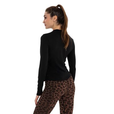 Inguz Uzun Kollu Basic Modal Yoga T-Shirt - 3