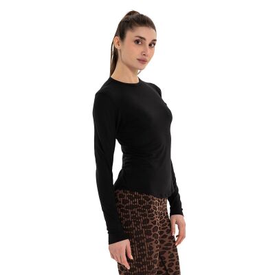 Inguz Uzun Kollu Basic Modal Yoga T-Shirt - 5