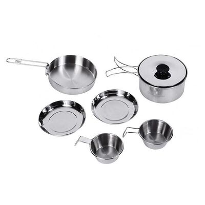 KingCamp Backpacker III Silver Yemek Seti - 1
