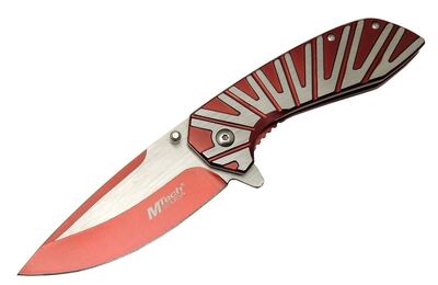 M-Tech Metal Kırmızı Çizgili Çakı 21cm - 1