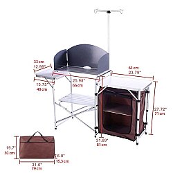 Madfox Luxi Katlanır Portatif Kamp Mutfağı Masası - 2