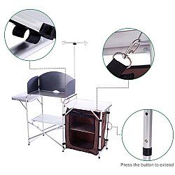 Madfox Luxi Katlanır Portatif Kamp Mutfağı Masası - 3