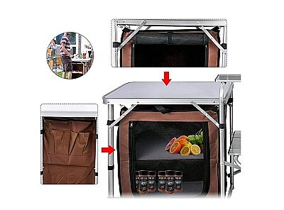 Madfox Luxi Katlanır Portatif Kamp Mutfağı Masası - 7