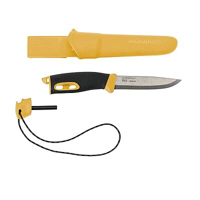 Morakniv Companion Spark Ateş Başlatıcılı Kamp Bıçağı Sarı - 1