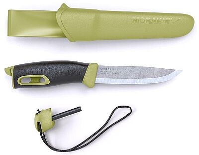 Morakniv Companion Spark Ateş Başlatıcılı Kamp Bıçağı Yeşil - 1