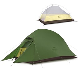 Naturehike Cloud Up 2023 Silikon Çadır 1 Kişilik Gri Yeşil 20D - 2