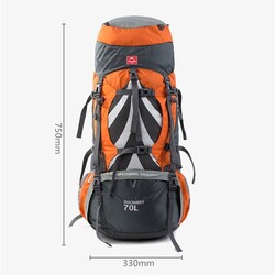 Naturehike Kampçı Dağcı Sırt Çantası 70lt Turuncu - 3