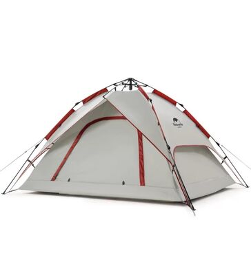 Naturehike Otomatik Çadır 3/4 Kişi Gri Kırmızı - 1