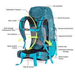 Naturehike Sırt Çantası 55lt Siyah - 2