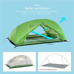 Naturehike Star River Çift Kişilik Kamp Çadırı Turuncu - 2