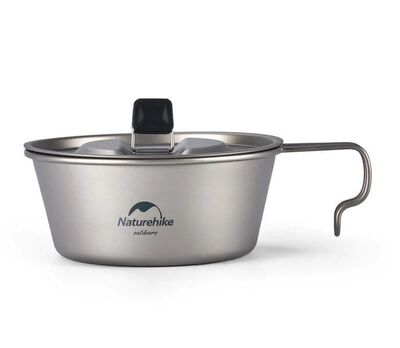 Naturehike Ultralight Titanyum Bowl Saplı Kase 520 ML - 1