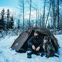 Night Cat 2 Kişilik 4 Mevsim Alüminyum Ultralight Çadır Haki - 10