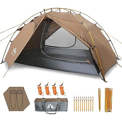 Night Cat 2 Kişilik 4 Mevsim Alüminyum Ultralight Çadır Haki - 1